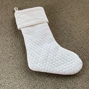 White Christmas stocking